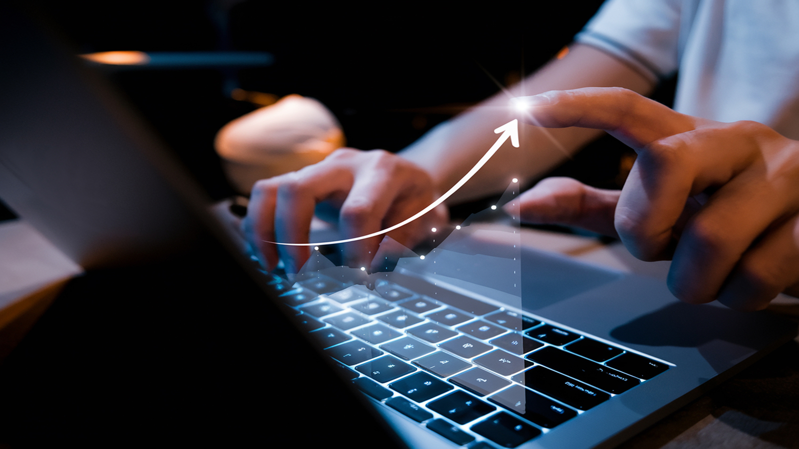 imagem que simboliza os resultados cresentes de Marketing de conteúdo